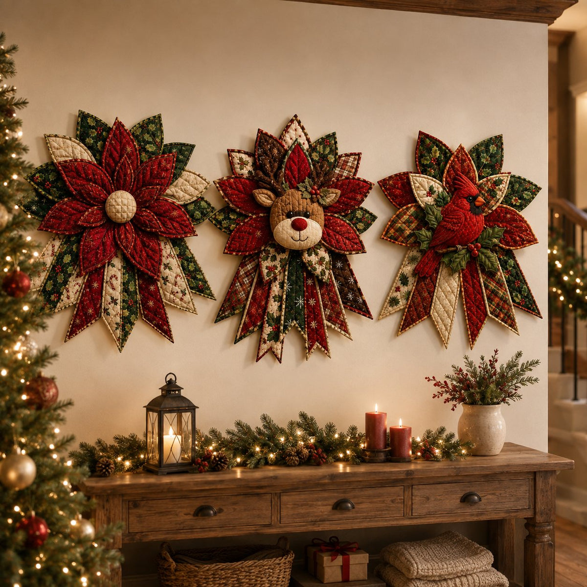 Holiday Quilted Door Hanging DIY Kit