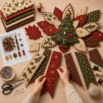 Holiday Quilted Door Hanging DIY Kit