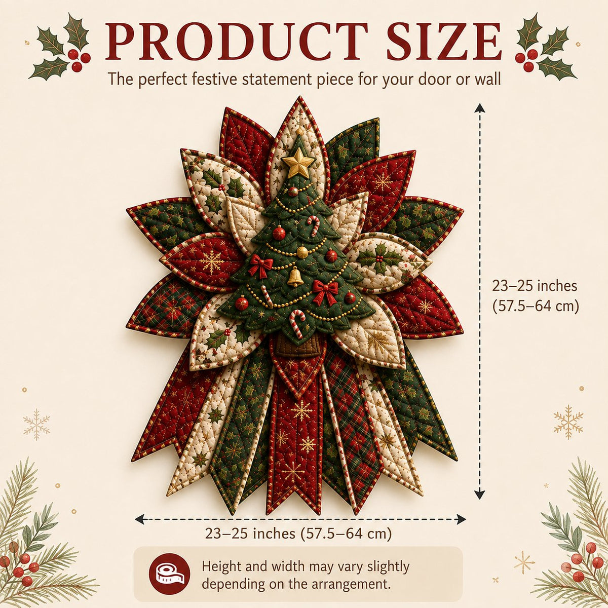Holiday Quilted Door Hanging DIY Kit