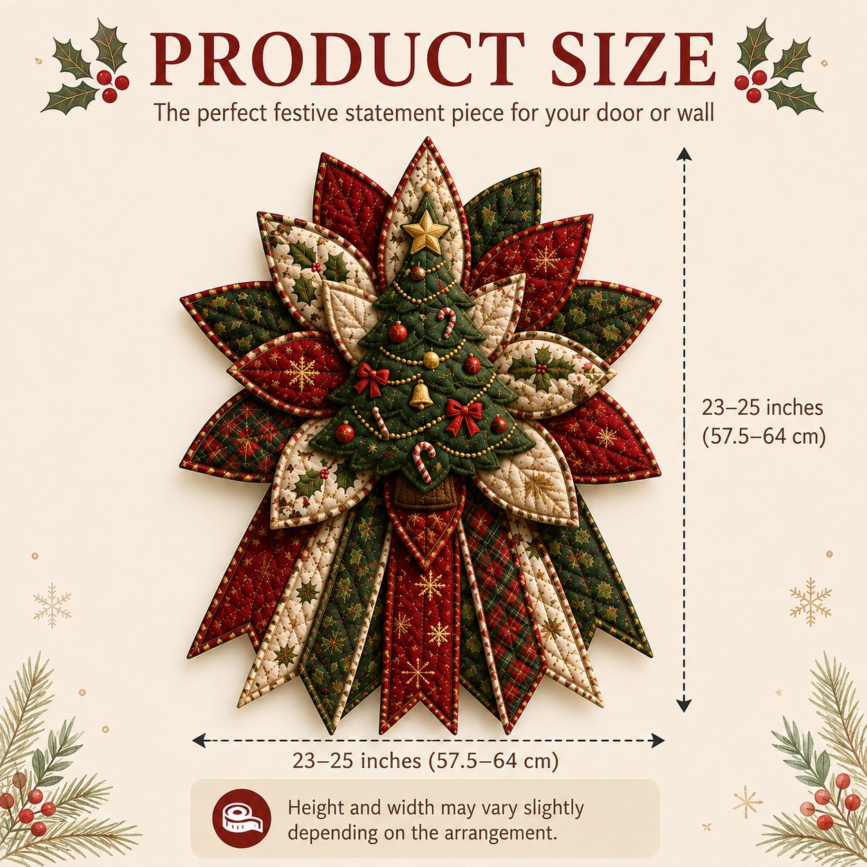 Holiday Quilted Door Hanging DIY Kit